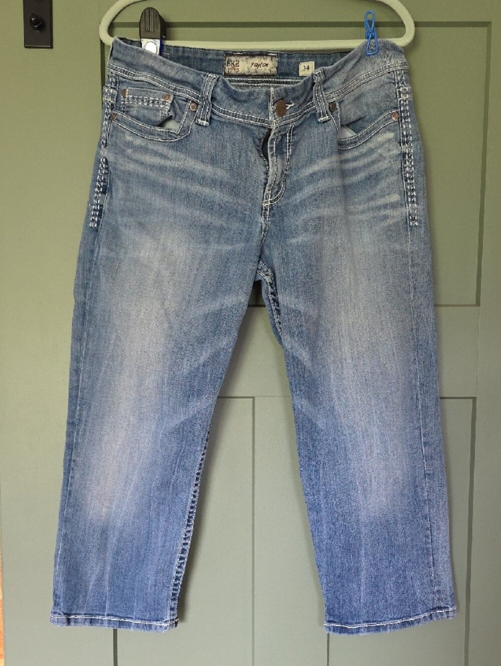BKE Denim Jean Capri - Light Wash